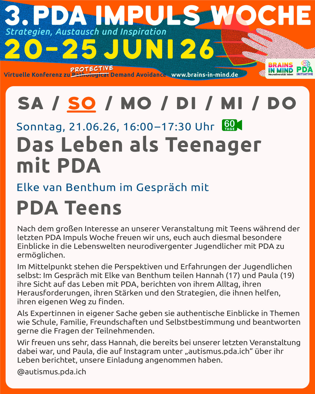 3. PDA Impuls Woche PDA Teens