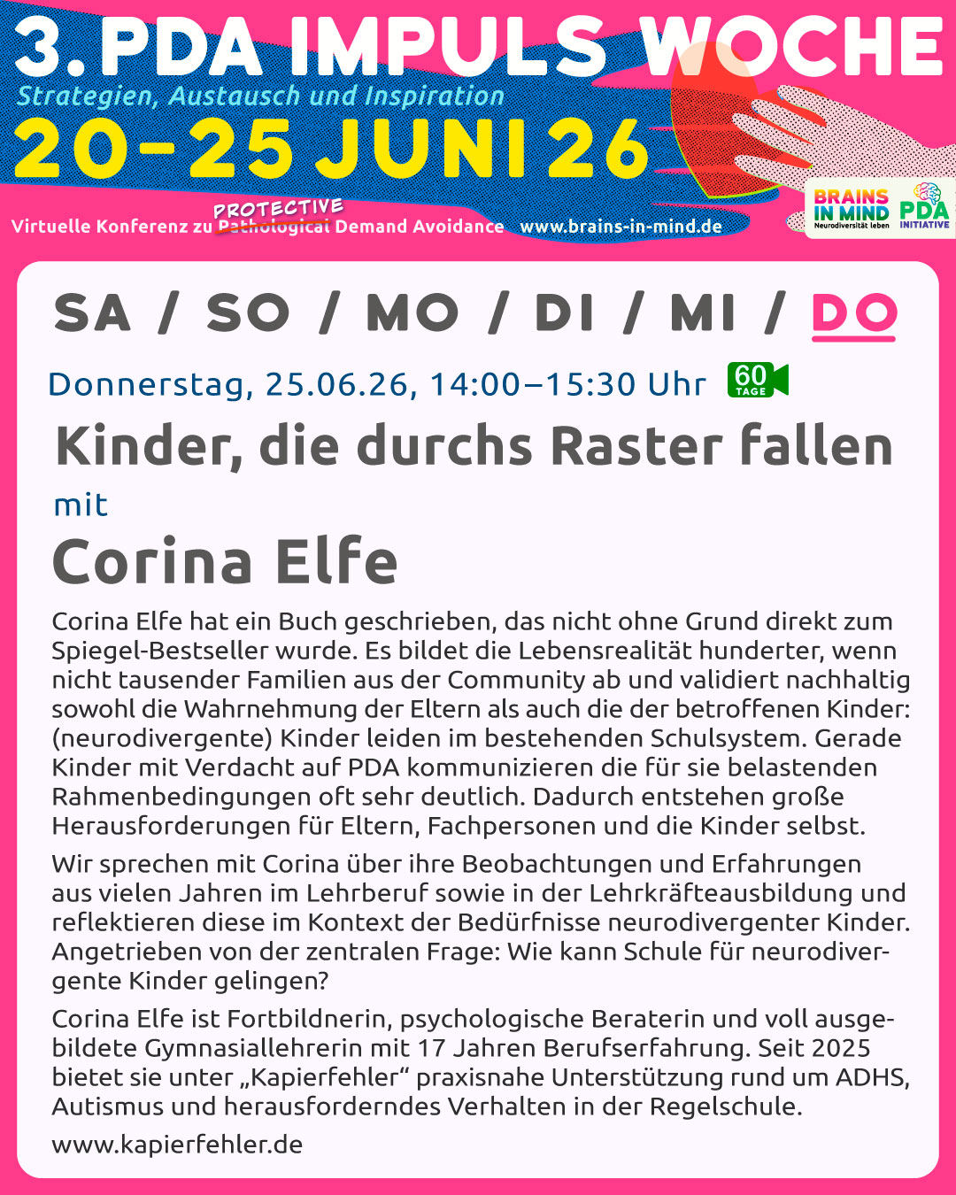 3. PDA Impuls Woche Corinna Elfe Kapierfehler